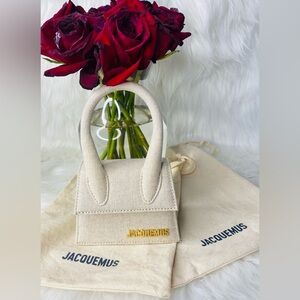 Jacquemus Le Chiquito MINI Crossbody Bag in Linen. It’s Gorgeous.
